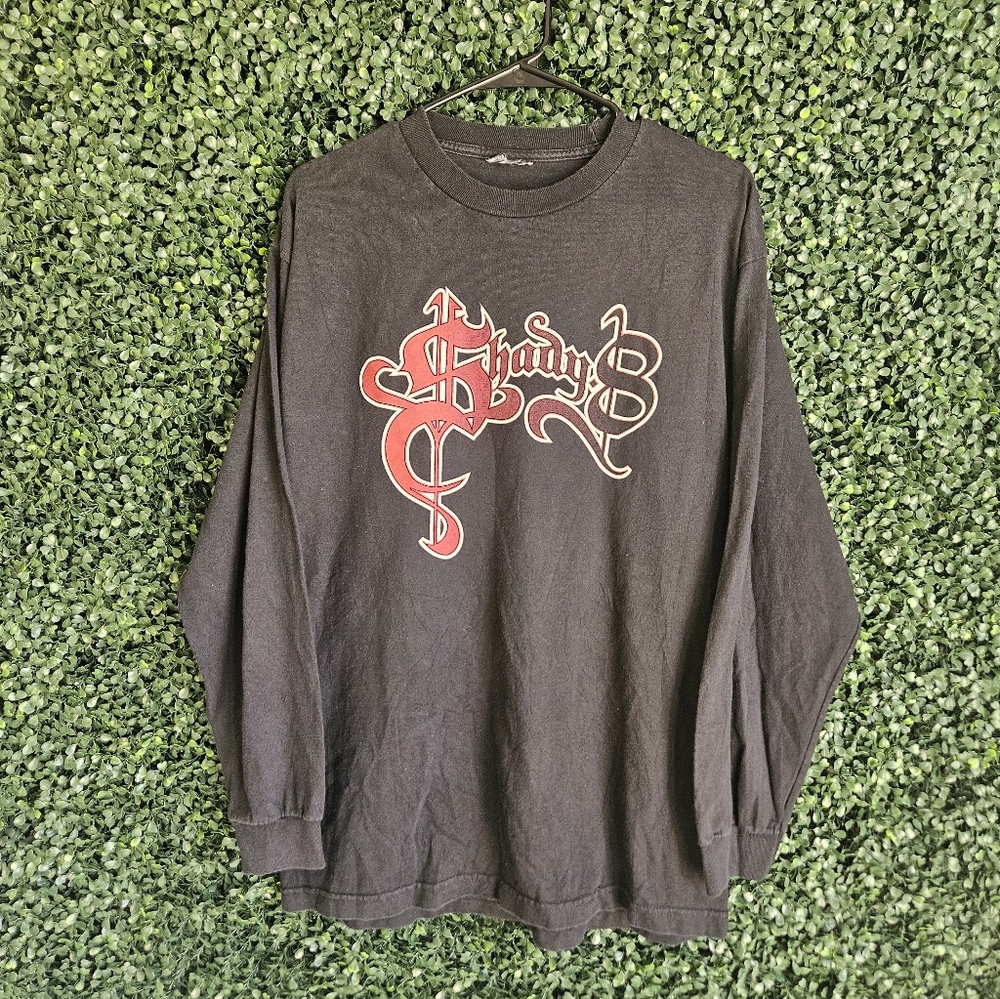 Mens Large VTG Y2K Shady LTD Limited Eminem Slim Shady 8 Mile Long Sleeve Shirt